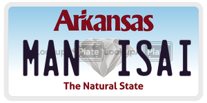 MANISAI  license plate in AR