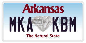 MKAKBM  license plate in AR