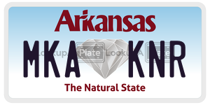 MKAKNR  license plate in AR