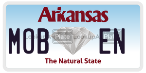 MOBEN  license plate in AR