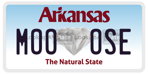 MOOOSE  license plate in AR