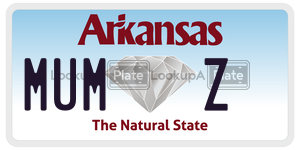 MUMZ  license plate in AR