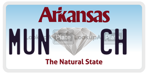 MUNCH  license plate in AR