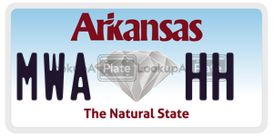 MWAHH  license plate in AR