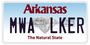 MWALKER  license plate in AR