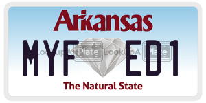 MYFED1  license plate in AR