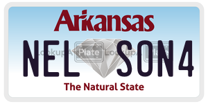 NELSON4  license plate in AR