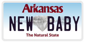 NEWBABY  license plate in AR