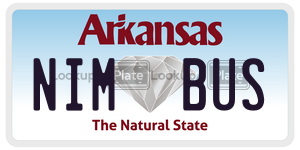 NIMBUS  license plate in AR