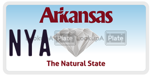 NYA  license plate in AR