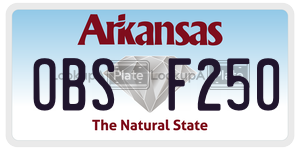OBSF250  license plate in AR