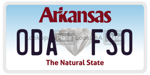 ODAFSO  license plate in AR