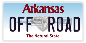 OFFROAD license plate in Arkansas