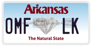 OMFLK  license plate in AR