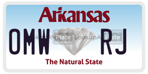 OMWRJ  license plate in AR
