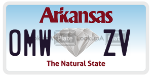 OMWZV  license plate in AR