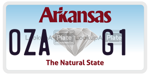 OZAG1  license plate in AR