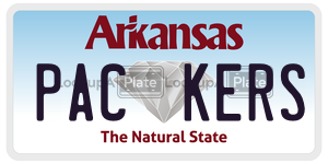 PACKERS  license plate in AR