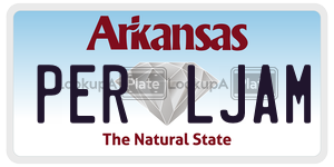 PERLJAM  license plate in AR