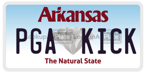 PGAKICK  license plate in AR