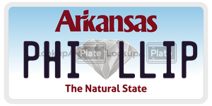 PHILLIP  license plate in AR