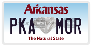 PKAMOR  license plate in AR