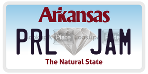 PRLJAM  license plate in AR