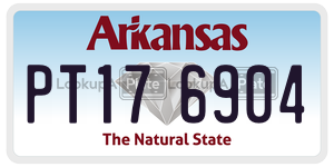 PT176904  license plate in AR