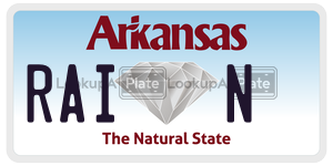 RAIN  license plate in AR