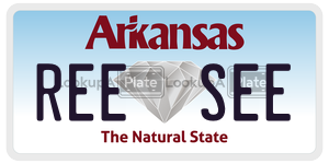 REESEE  license plate in AR