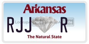 RJJR  license plate in AR