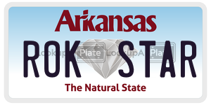 ROKSTAR  license plate in AR