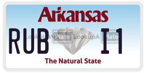 RUBI1  license plate in AR