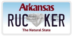 RUCKER  license plate in AR