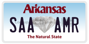 SAAAMR  license plate in AR