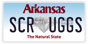 SCRUGGS  license plate in AR