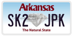 SK2JPK  license plate in AR