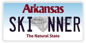 SKINNER  license plate in AR