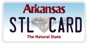 STLCARD  license plate in AR