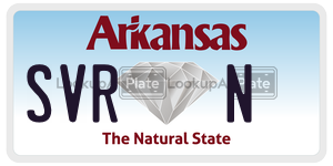SVRN  license plate in AR