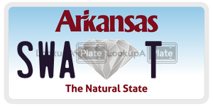 SWAT  license plate in AR
