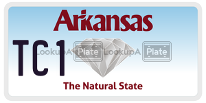 TC1 license plate in Arkansas