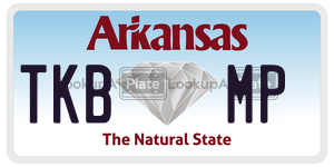 TKBMP  license plate in AR