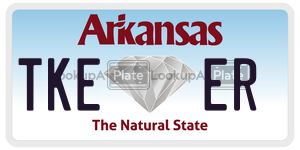 TKEER  license plate in AR