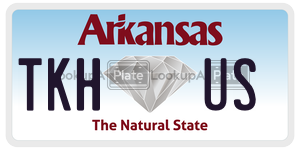 TKHUS  license plate in AR