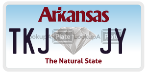 TKJJY  license plate in AR