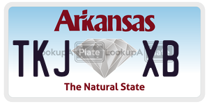 TKJXB  license plate in AR