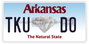 TKUDO  license plate in AR