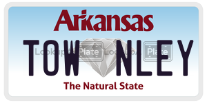 TOWNLEY  license plate in AR