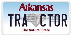 TRACTOR  license plate in AR
